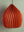 Rust Red Dome Pleated Paper Lampshade