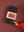Rust Red Dome Pleated Paper Lampshade