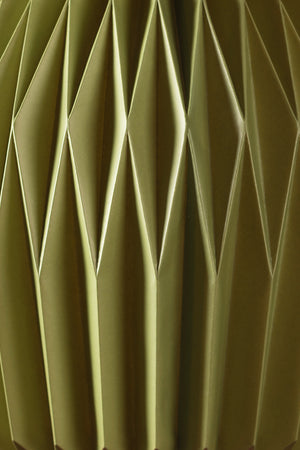 Epsom Green Dome Pleated Paper Lampshade
