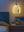 Milky Blue Dome Pleated Paper Lampshade