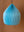Milky Blue Dome Pleated Paper Lampshade