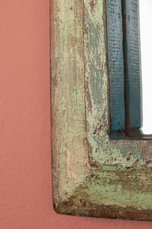Vintage Wooden Mirror - 1247