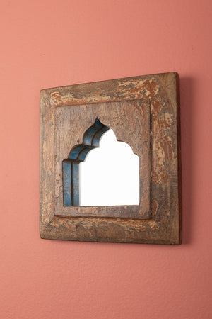 Vintage Wooden Mirror - 1252