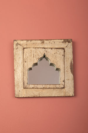 Vintage Wooden Mirror - 1256