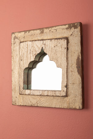 Vintage Wooden Mirror - 1256