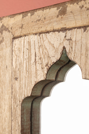 Vintage Wooden Mirror - 1256