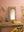 Highly Decorative Arched Wooden Mirror with Mehandi Work