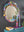 Abstract Round Carved Wooden Mirror