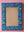 Blue Embroidered Cotton Wall Mirror