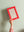 Red & Pink Scalloped Small Wall Mirror (Seconds)