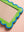 Green & Blue Scalloped Small Wall Mirror (Seconds)