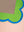 Green & Blue Scalloped Medium Wall Mirror (Seconds)