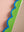 Green & Blue Scalloped Full Length Mirror (Seconds)
