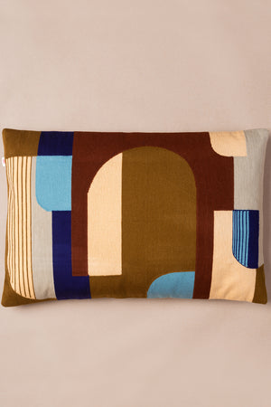 Moab Cotton Embroidered Cushion Cover