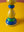 Olive & Blue Hand Painted Wooden Candle Holder