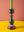 Green & Purple Hand Painted Wooden Candle Holder