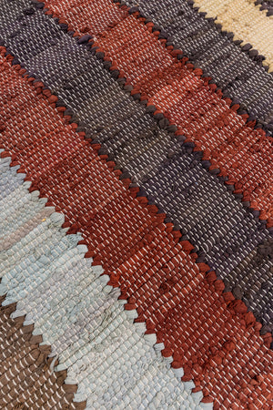 Hygge Tones Striped Recycled Runner Rug