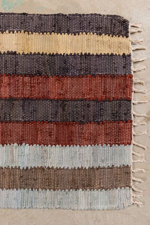 Hygge Tones Striped Recycled Runner Rug