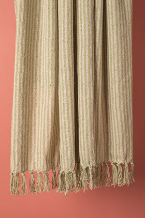 Green Stripe 100% Recycled Throw