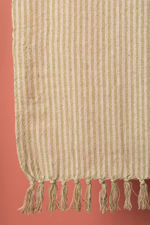 Green Stripe 100% Recycled Throw