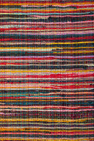 Recycled Multi-Coloured Large Rag Rug