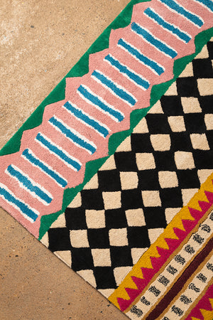 Palazzo Geometric 100% Recycled Area Rug