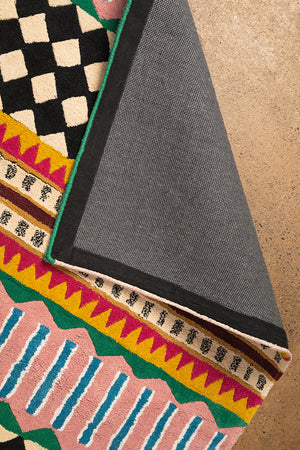 Palazzo Geometric 100% Recycled Area Rug