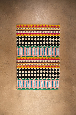 Palazzo Geometric 100% Recycled Area Rug