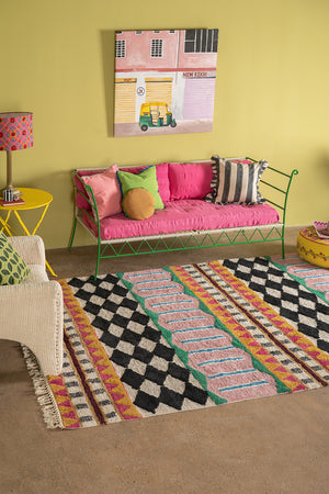 Palazzo Geometric 100% Recycled Extra Large Rug