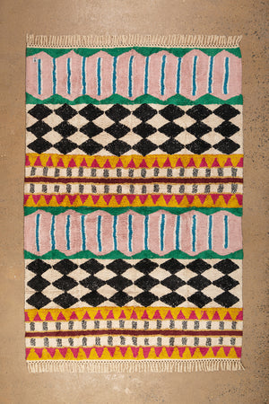 Palazzo Geometric 100% Recycled Area Rug