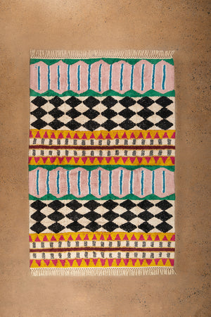 Palazzo Geometric 100% Recycled Area Rug
