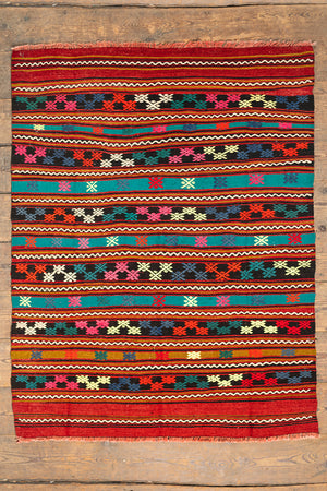 Balikesir Vintage Turkish Rug