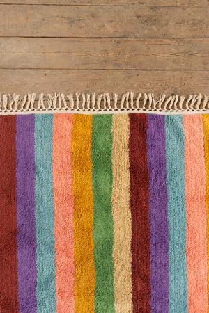 Beryl Striped Recycled Cotton Rug