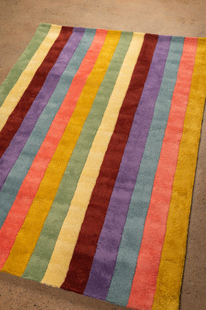 Beryl Striped Medium Recycled Area Rug
