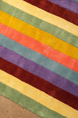 Beryl Striped Medium Recycled Area Rug