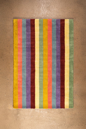 Beryl Striped Medium Recycled Area Rug