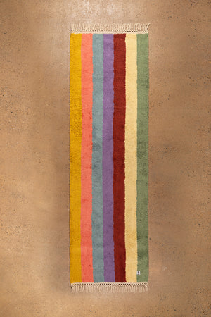 Beryl Striped Medium Recycled Runner Rug