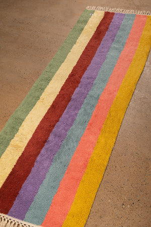 Beryl Striped Medium Recycled Runner Rug