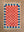 Lizzie Pink & Red Chequered Recycled Cotton Medium Rug
