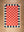 Lizzie Pink & Red Chequered Recycled Area Rug