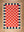 Lizzie Pink & Red Chequered Recycled Area Rug