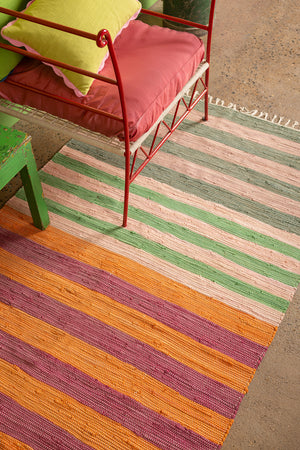 Stripe Trio Medium Recycled Rug
