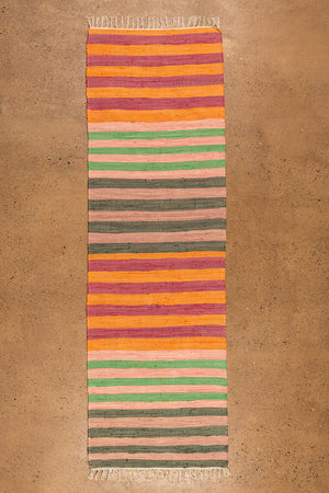 Stripe Trio Recycled Runner Rug