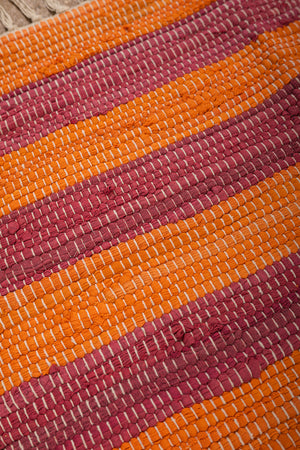 Stripe Trio Small Recycled Rug
