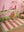 Pink & Ochre Striped Medium Recycled Rug