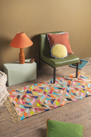 Gold & Rainbow Diamond Rug