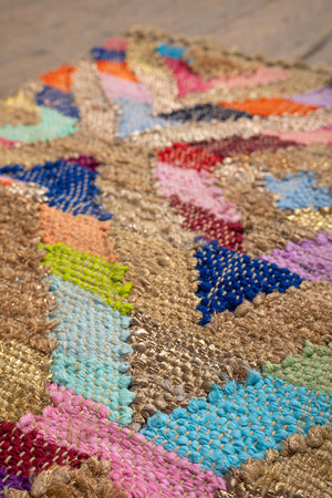 Gold & Rainbow Diamond Rug