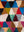 Vintage Moroccan Boucherouite Triangle Rug - (01)