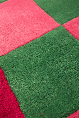 Folly Check & Scallop Recycled Area Rug