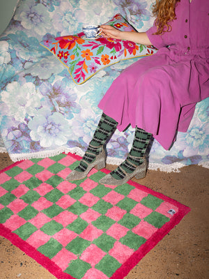 Folly Check Recycled Accent Rug